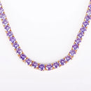 Colar Cravejado de Zircônia Banhado a Ouro 24K