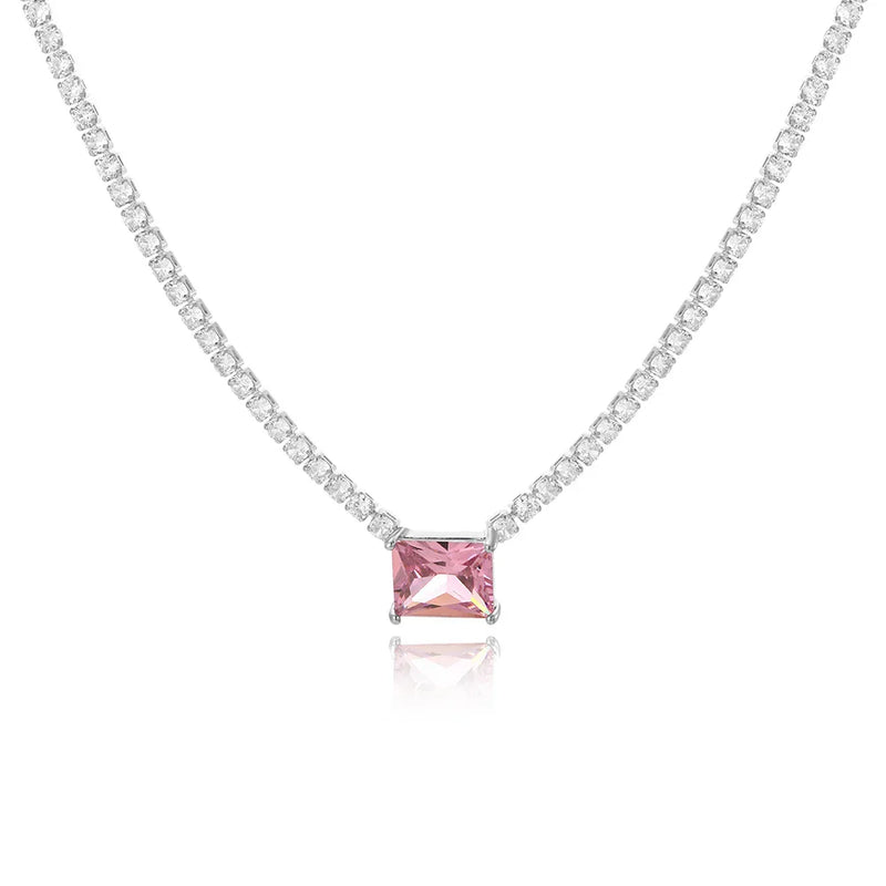 Colar Cravejada Com Zircônia